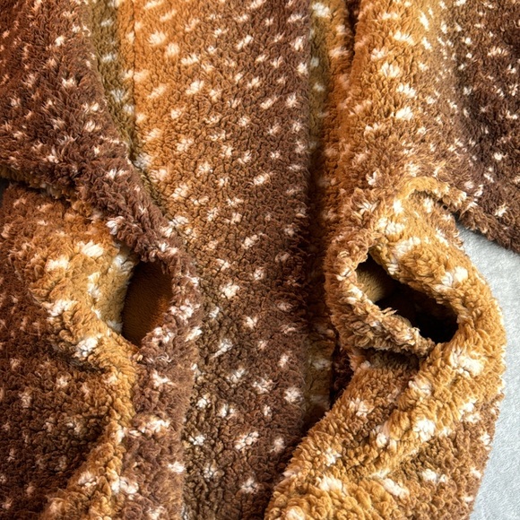 🎯NWOT BumbleBella by Jill Martin Sherpa Jacket Coat Brown Size XS/S - Picture 6 of 15